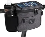 Small bicycle bag has large capacity. Bike bag size:8.6*5.9*6.7 inch,weight 10.2 ounces.Our bicycle bag can hold more personal belongings like: cellphone,water,bike repair tools,gloves,wallet,sunglasses,etc.Made bike riding easier and safety